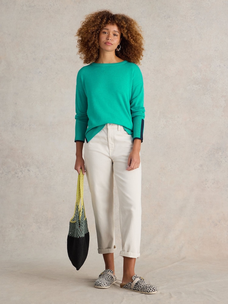 White Stuff Blue Olive Jumper - Image 1 of 6