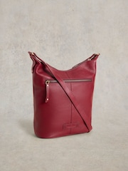 White Stuff Red Fern Leather Cross-Body Bag - Image 2 of 6
