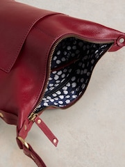 White Stuff Red Fern Leather Cross-Body Bag - Image 5 of 6