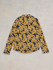 White Stuff Blue Annie Jersey 100% Cotton Shirt - Image 6 of 7