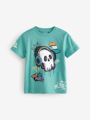 Purple/Green Regular Fit Graphic Short Sleeve 100% Cotton T-Shirts 3 Pack (3-16yrs) - Image 4 of 7