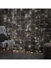 Lights4fun Warm White Dual Colour Outdoor LED Curtain Lights with Remote Control - Image 2 of 2