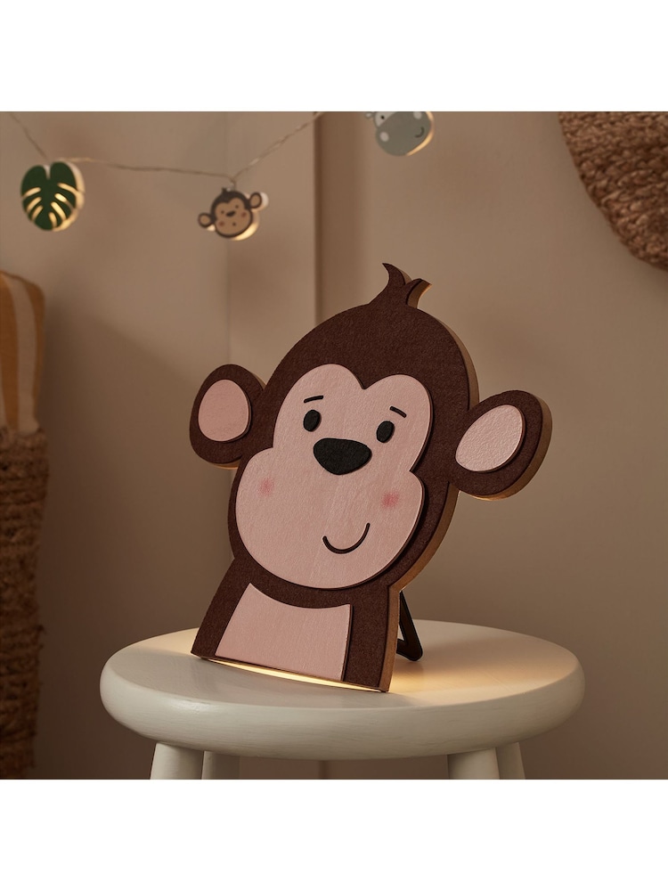 Lights4fun Brown Safari Backlit Wall Light - Image 2 of 4
