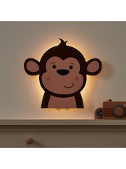 Lights4fun Brown Safari Backlit Wall Light - Image 4 of 4