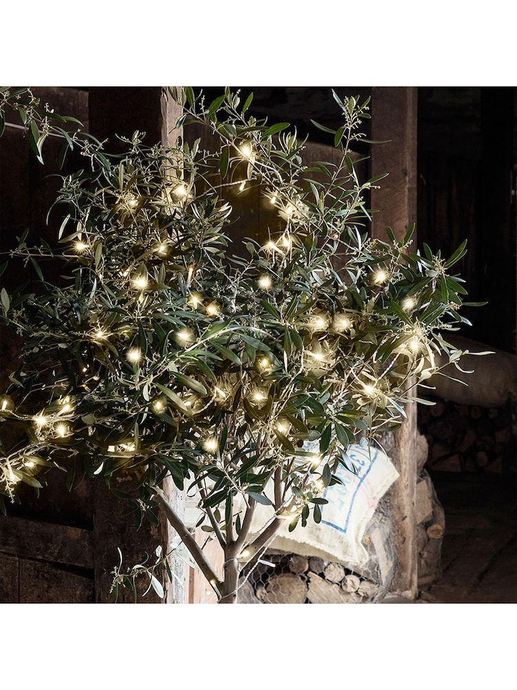 Lights4fun Warm White 200 LED Outdoor Battery Fairy Lights - Image 1 of 3