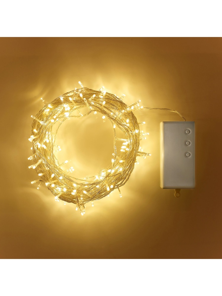 Lights4fun Warm White 200 LED Outdoor Battery Fairy Lights - Image 3 of 3