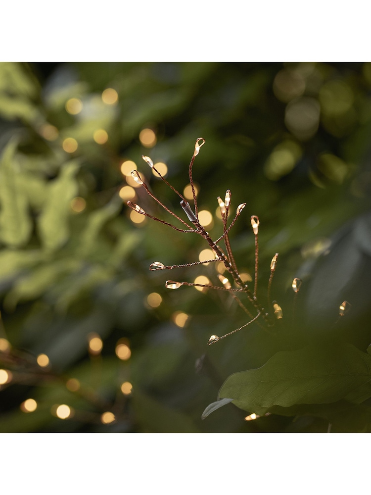 Lights4fun Copper Wavy Grass Solar LED Outdoor Stake Lights - Image 1 of 2