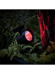 Lights4fun Black Set of 2 Colour Selection Outdoor Solar Spotlights - Image 3 of 4