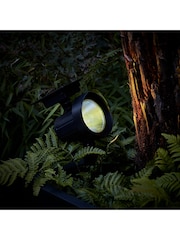 Lights4fun Black Set of 2 Colour Selection Outdoor Solar Spotlights - Image 4 of 4