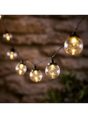 Lights4fun Black 30 Clear Cap Plug In Festival Outdoor Festoon Lights - Image 1 of 1