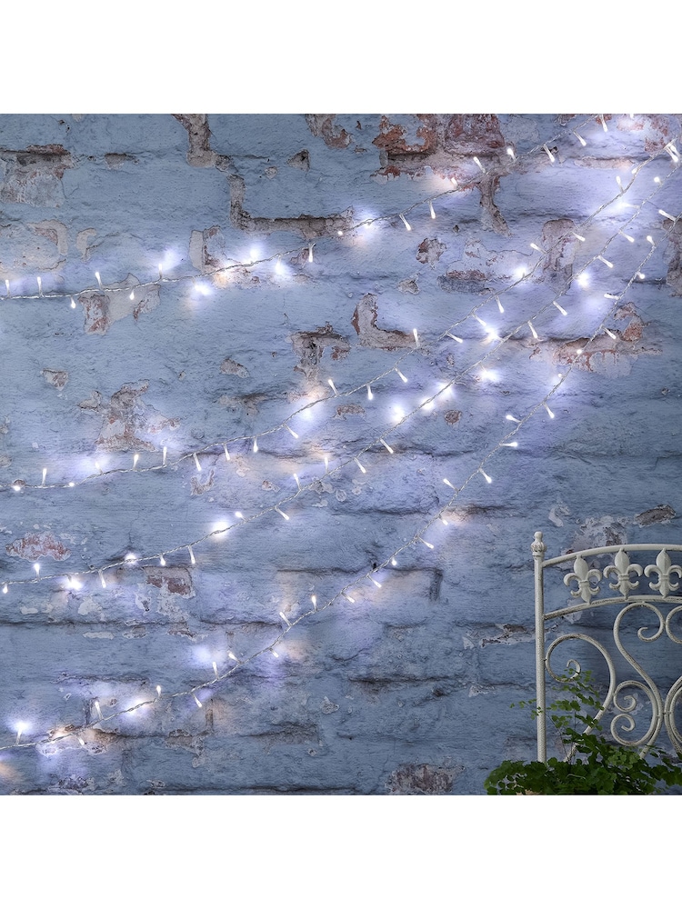 Lights4fun Clear Outdoor 800 Dual LED Cable String Line Lights - Image 1 of 4