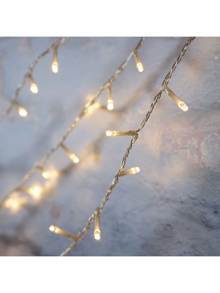 Lights4fun Clear Outdoor 800 Dual LED Cable String Line Lights - Image 2 of 4