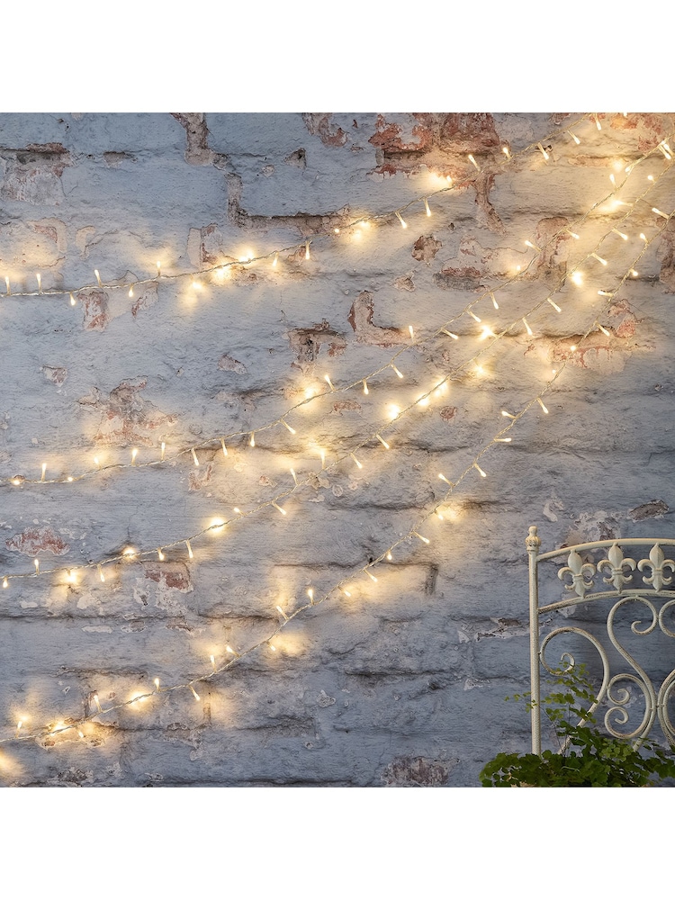 Lights4fun Clear Outdoor 800 Dual LED Cable String Line Lights - Image 4 of 4