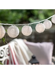 Lights4fun White 10 Plug in Connectable Cut-Out Outdoor String Lights - Image 2 of 2