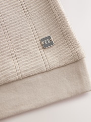 Stone Textured Short Sleeve Quarter Zip Polo Shirt (3-16yrs) - Image 4 of 5
