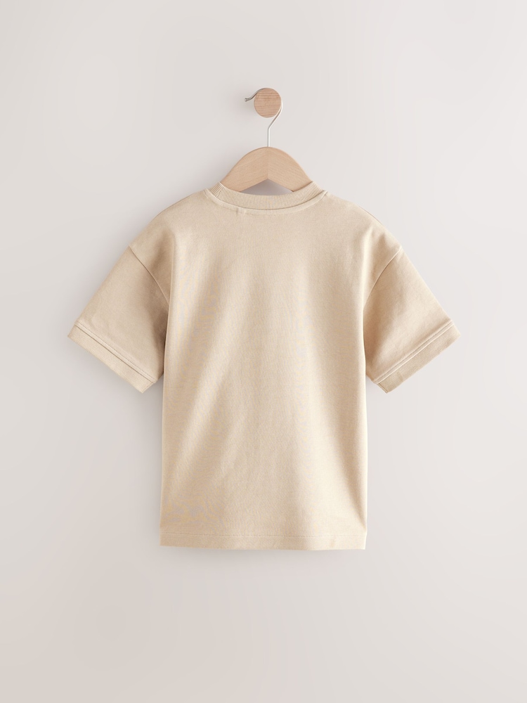 Stone Brooklyn Graphic Print Heavyweight Short Sleeve T-Shirt (3-16yrs) - Image 2 of 4
