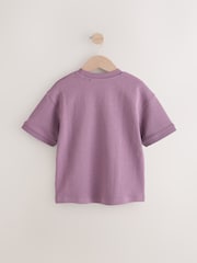 Violet prune - T-shirt épais décontracté (3-16 ans) - Image 2 de 4