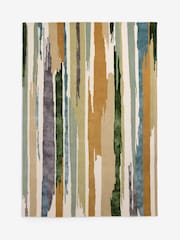 Green Painted Abstract Rug - Image 5 of 5