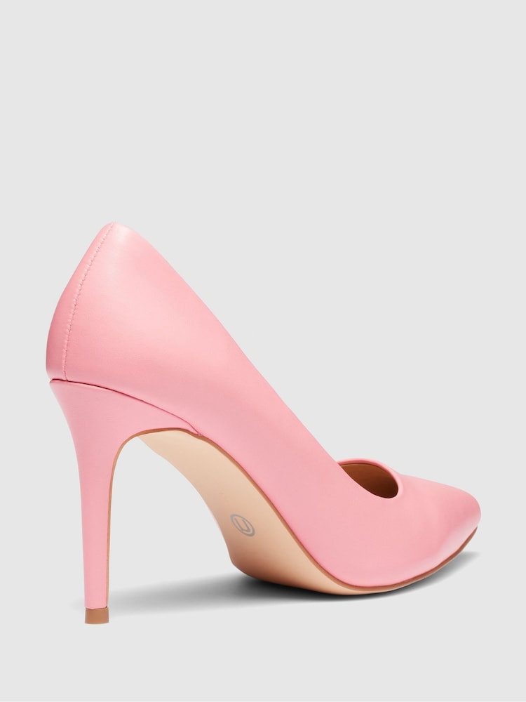 Novo Pink Standard Fit Impossible Point Toe Stiletto Court Shoes - Image 3 of 3 Novo Pink Standard Fit Impossible Point Toe Stiletto Court Shoes - Image 3 of 3