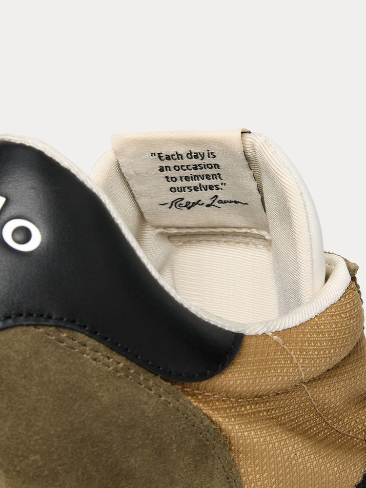Grün - Polo Ralph Lauren – Train 89 – Sneaker aus Veloursleder-Mix - Bild 5 von 5