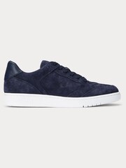 Polo Ralph Lauren Suede Polo Court Lux Trainers - Image 1 of 4