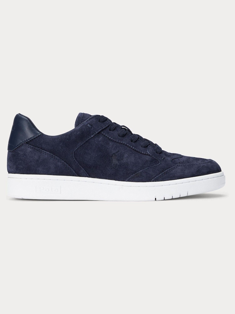 Polo Ralph Lauren Suede Polo Court Lux Trainers - Image 1 of 4