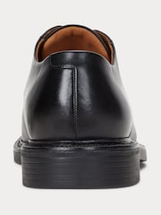 Polo Ralph Lauren Black Asher Burnished Leather Derby Shoes - Image 3 of 4