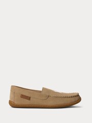 Polo Ralph Lauren Suede Brenan Logo Slippers - Image 1 of 4
