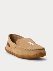 Polo Ralph Lauren Suede Brenan Logo Slippers - Image 4 of 4