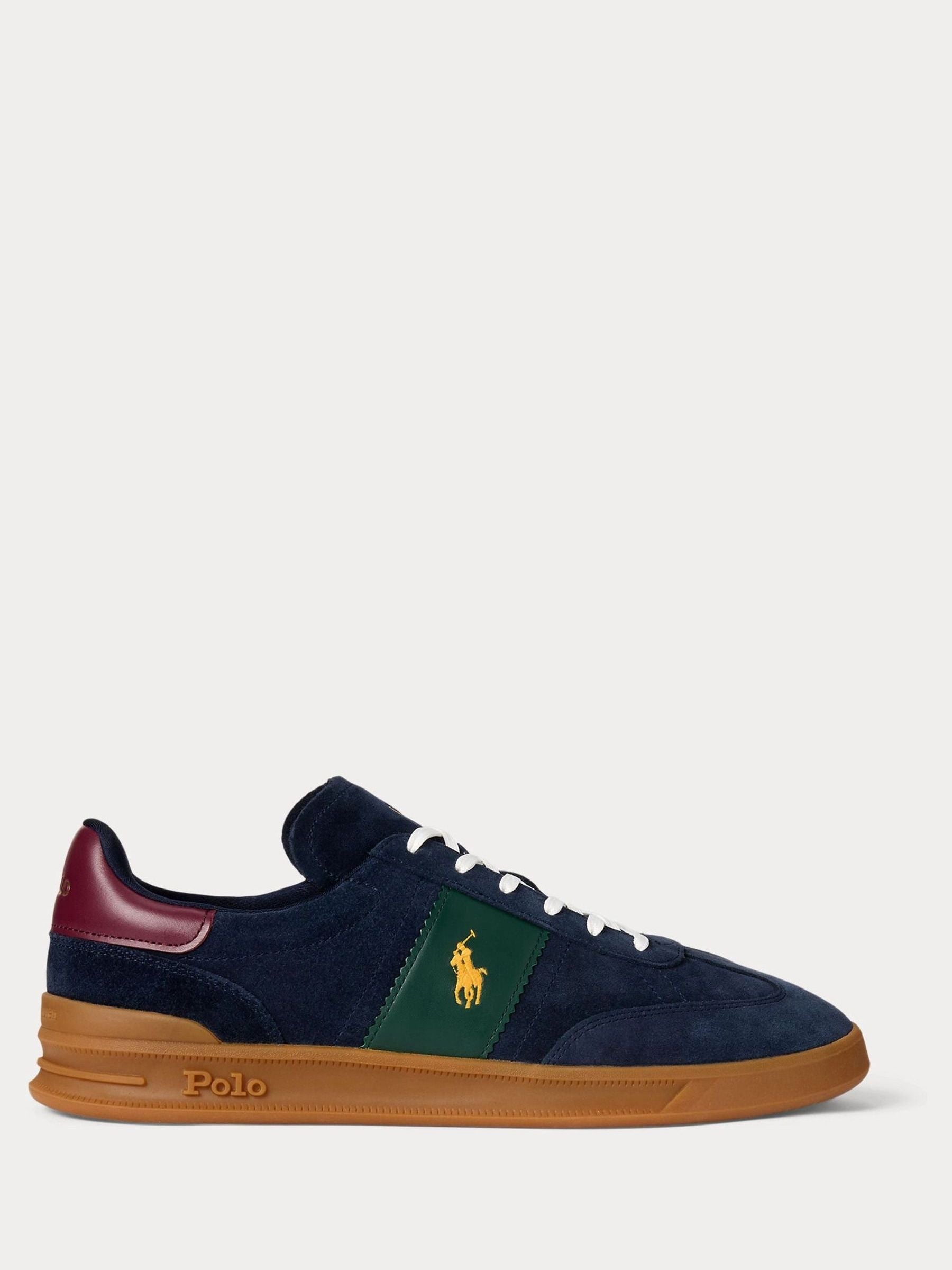 Ralph lauren suede trainers shop