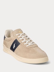 Polo Ralph Lauren Suede Heritage Aera Gum Sole Trainers - Image 2 of 4