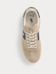 Polo Ralph Lauren Suede Heritage Aera Gum Sole Trainers - Image 3 of 4