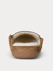 Polo Ralph Lauren Suede Brenan Bear Logo Slippers - Image 4 of 4
