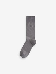 Purple/Blue 8 Pack Embroidered Lasting Fresh Socks - Image 6 of 11