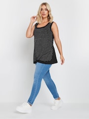 Yours Curve Black Studded Vest - Image 2 of 5