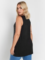Yours Curve Black Studded Vest - Image 3 of 5
