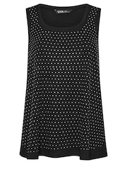 Yours Curve Black Studded Vest - Image 5 of 5