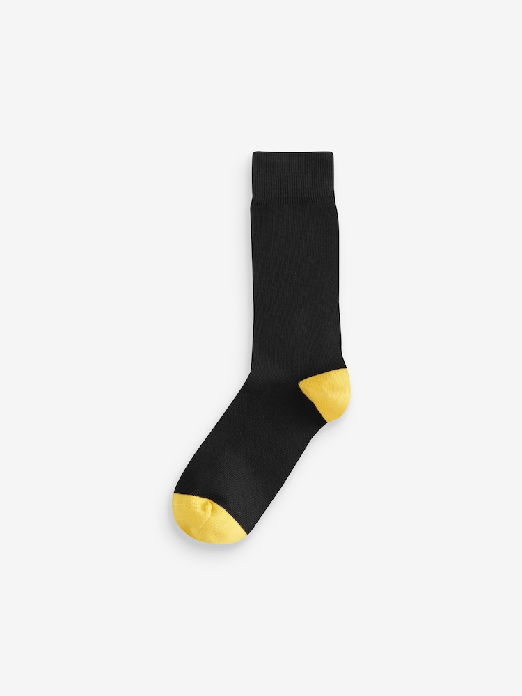 Rich Heel Toe 7 Pack Mens Cotton Rich Socks 7 Pack - Image 3 of 10