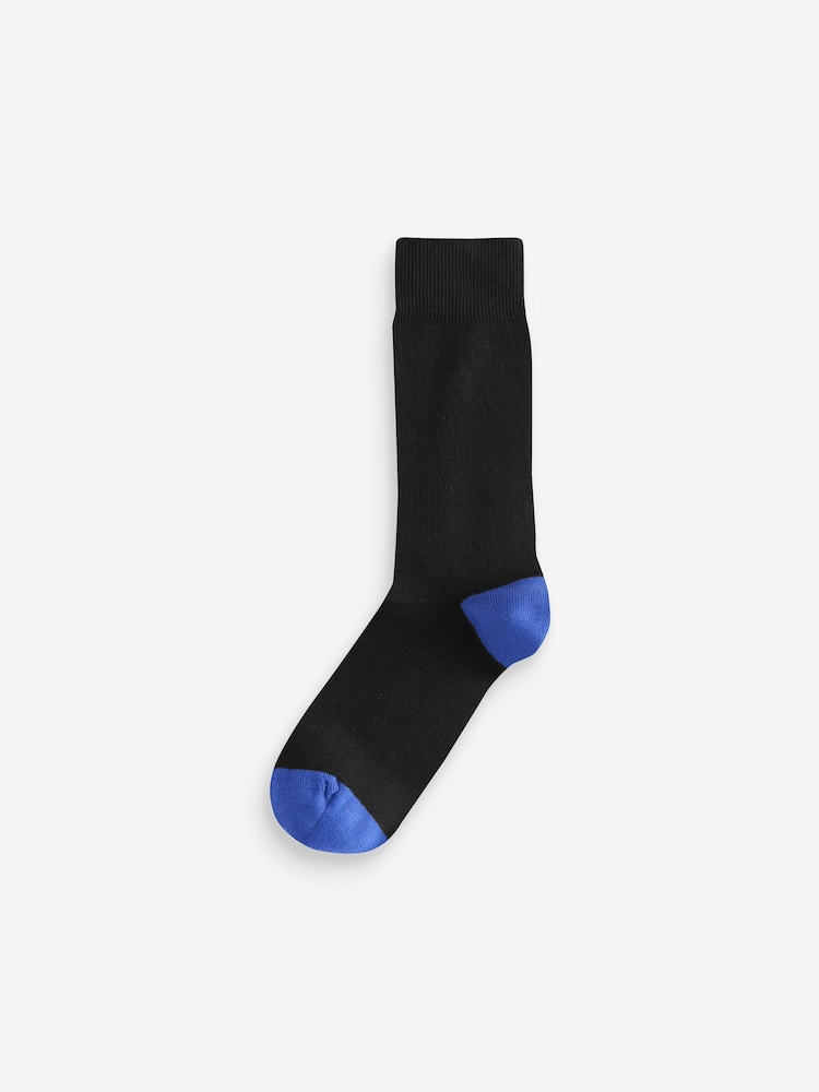 Rich Heel Toe 7 Pack Mens Cotton Rich Socks 7 Pack - Image 7 of 10