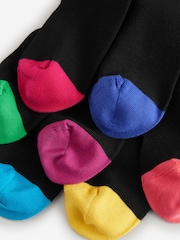 Rich Heel Toe 7 Pack Mens Cotton Rich Black Socks - Image 9 of 10