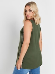 Yours Curve Green Studded Front Panel Vest - Image 4 of 5