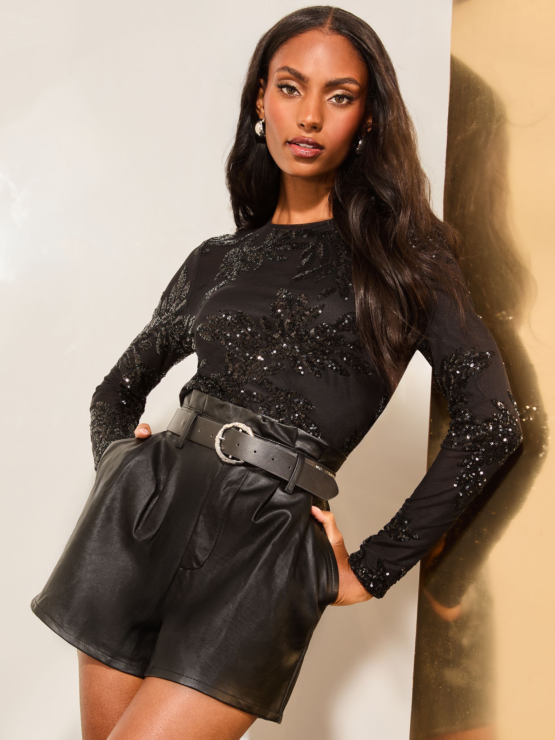 Sequin detail top cheap