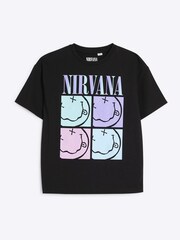 Dívčí tričko River Island Nirvana ze 100% bavlny - Obrázek 1 z 4