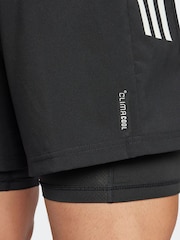 adidas Black Own the Run CLIMACOOL 2-in-1 Shorts - Image 5 of 6