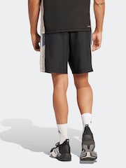 adidas Black Train Essentials Seasonal Colorblock Shorts - Image 2 of 6