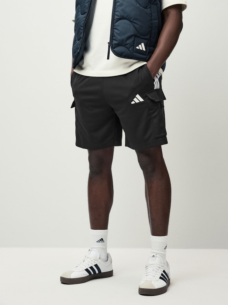 adidas Black Tiro Cargo Shorts - Image 1 of 6