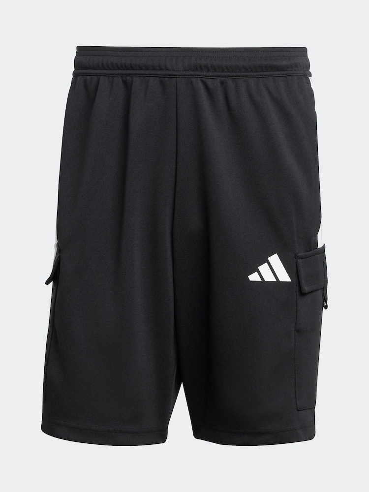 adidas Black Tiro Cargo Shorts - Image 6 of 6
