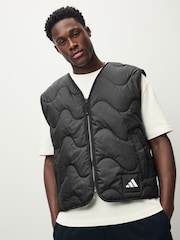 Черный - Легкий утепленный жилет adidas Niganic - Изображение 1 из 1