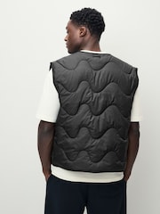 Czarny - adidas Nuganic Light Insulation Gilet - Image 3 of 6