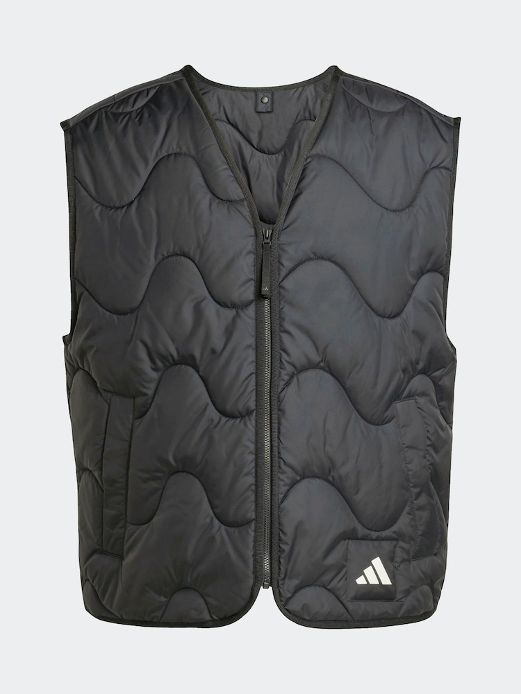 adidas Black Nuganic Light Insulation Gilet - Image 6 of 6 adidas Black Nuganic Light Insulation Gilet - Image 6 of 6